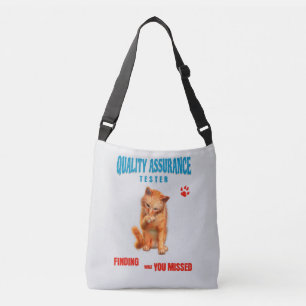 Bolsa Ajustável Testador de QA Humor de Gato