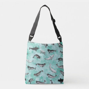 Bolsa Ajustável Teste padrão ártico de Narwhals e de belugas