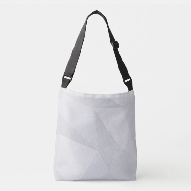 Bolsa Ajustável Teste padrão branco, simples, moderno, urbano, (Frente)