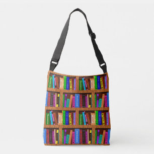 Bolsa Ajustável Teste padrão da estante da biblioteca dos livros