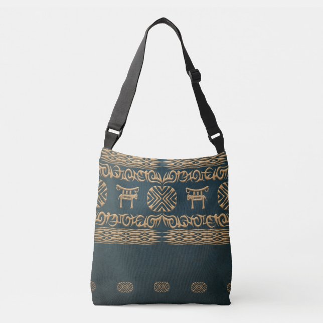 Bolsa Ajustável teste padrão tribal africano étnico (Frente)