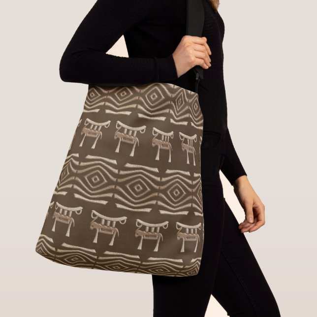 Bolsa Ajustável teste padrão tribal africano étnico (Close Up)