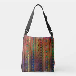 Bolsa Ajustável Teste padrão tribal translúcido de Beautuful