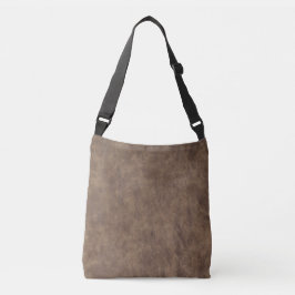 Bolsa Ajustável Textura de couro cognac envelhecido desgastado