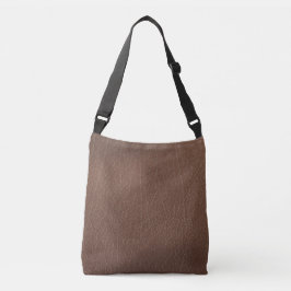 Bolsa Ajustável Textura de couro cognac envelhecido desgastado vin