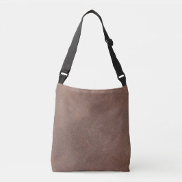 Bolsa Ajustável Textura de couro cognac envelhecido desgastado vin