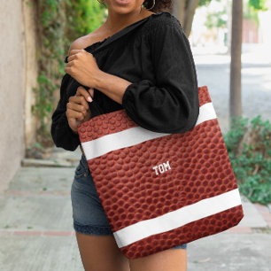 Bolsa Ajustável Textura do futebol personalizada