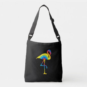 Bolsa Ajustável Tie Dye Flamingo Rainbow Impressão Bird Animal Hi