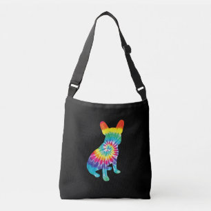 Bolsa Ajustável Tie Dye Hippie French Bulldog Gift For Dog Lover