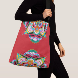 Bolsa Ajustável Tiger Dragon Mandala Crossbody Bag (2 Tamanhos)