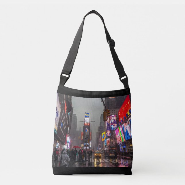Bolsa Ajustável Times Square chuvoso (Frente)