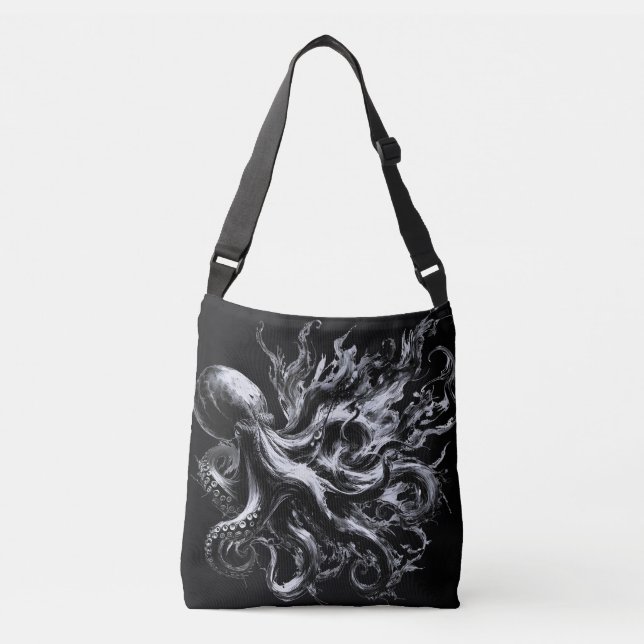 Bolsa Ajustável Tinta Abstrata Fluido Polvo Kraken (Frente)