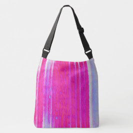 Bolsa Ajustável Tinta-Abstrato vibrante, rosa e riscas roxas