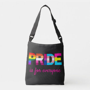 Bolsa Ajustável Tipografia das cores do arco-íris do orgulho LGBTQ