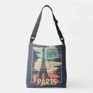 Bolsa Ajustável Tipografia de Paris: abstrato Eiffel poster.