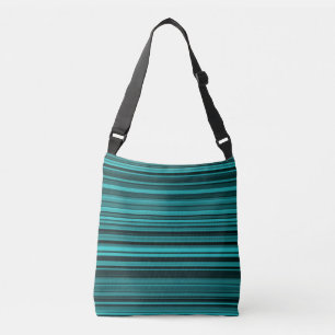 Bolsa Ajustável Tiras Pretas Teais