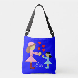 Bolsa Ajustável Todas as crianças precisam de amor: azul