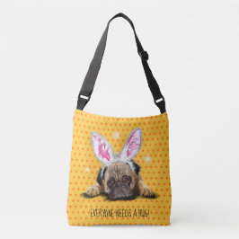 Bolsa Ajustável Todo mundo precisa de um abraço, Pug.