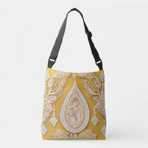 Bolsa Ajustável Tons quentes de amarelo solar arte de IA