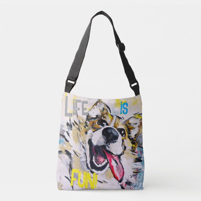 Bolsa Ajustável Tout sourire Life is fun! (Frente)