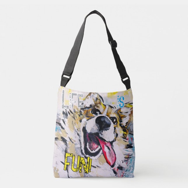 Bolsa Ajustável Tout sourire Life is fun! (Frente)