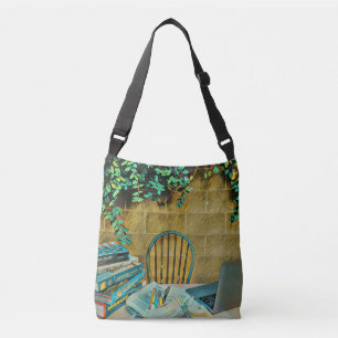 Bolsa Ajustável Trabalho de arte de leitura da Vintage
