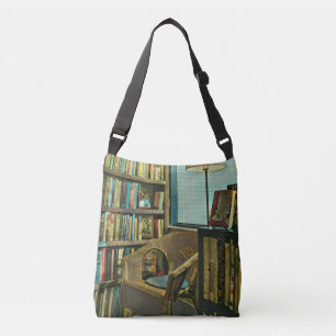 Bolsa Ajustável Trabalho de arte de livros de Vintage