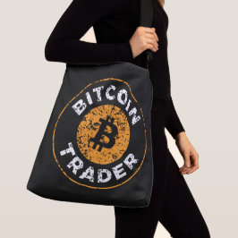 Bolsa Ajustável Traçador de Bitmoeda Grunge Círculo de Texto Conto