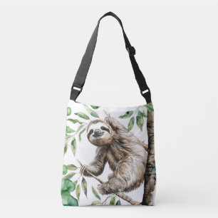 Bolsa Ajustável Trendy Cute Sloth Em Uma Árvore