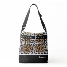 Trendy Na moda Brown White Black Leopard Branco Pe