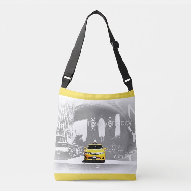 Bolsa Ajustável Trendy Ny Nova Iorque Brooklyn Yellow Taxi Nyc (Frente)