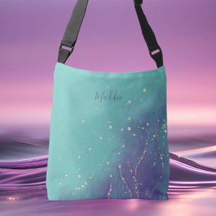 Bolsa Ajustável Trendy Teal Fashion Monograma