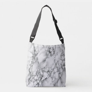 Bolsa Ajustável Trendy White Marble Stone -