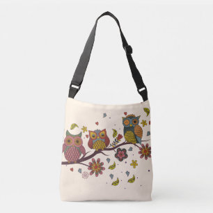 Bolsa Ajustável Três corujas no galho