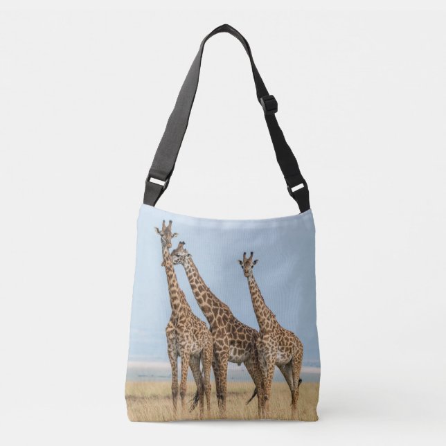 Bolsa Ajustável Três Girafas Posicionando (Frente)