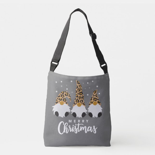 Bolsa Ajustável Três Gnomos com Gnomo de Xadrez Leopardo (Frente)