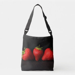 Bolsa Ajustável Três Morangos A Preto