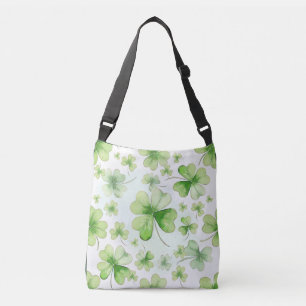Bolsa Ajustável Trevo de Quatro Folhas de Aquarela Sortuda Mãe Irl