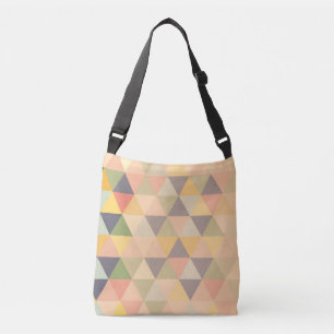Bolsa Ajustável Triângulos Abstratos Padrão Geométrico Moderno Des