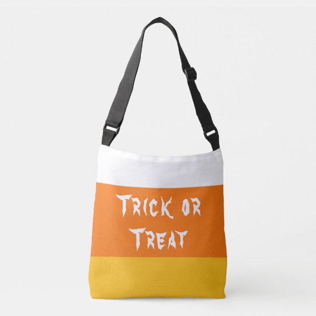 Bolsa Ajustável Trick ou Tratar a Bag Crossbody de Milho Doce (Frente)
