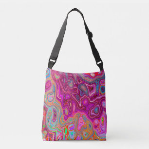 Bolsa Ajustável Trippy Abstrato Magenta - Arco-íris Magenta - Col