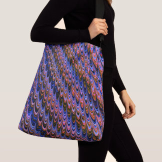 Bolsa Ajustável Trippy Squiggply Bohemian Funky Arte Fractal