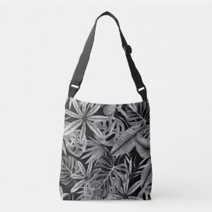 Bolsa Ajustável Tropical Monocromática, A Aquarela Deixa Textura.