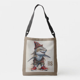 Bolsa Ajustável tubarão assustador no Disguise Escocês - tubarão t