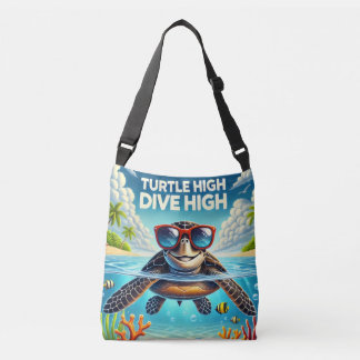 Bolsa Ajustável Turtle High Dive Artwork Perfect for Turtle Lovers
