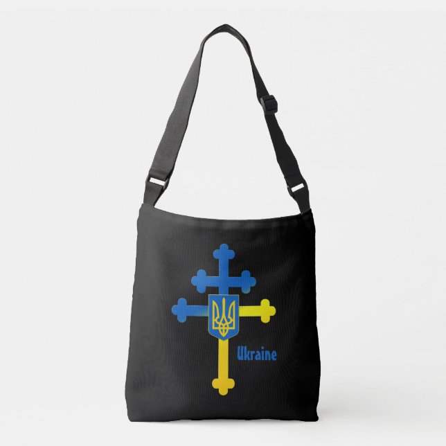 Bolsa Ajustável Ucrânia Cross Symbol & Lorraine (Frente)