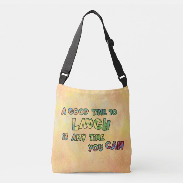 Bolsa Ajustável UM BOM TiME PARA RIR É POSSÍVEL (Frente)