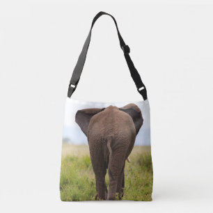 Bolsa Ajustável Um Elefante solteiro andando na pradaria, África