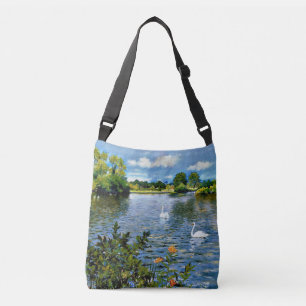 Bolsa Ajustável Um lago Long Island, arte fina.