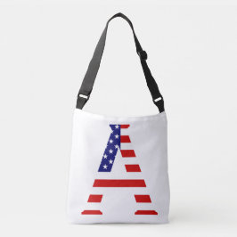Bolsa Ajustável Um Monograma sobreposto ao cbcnt Flag EUA